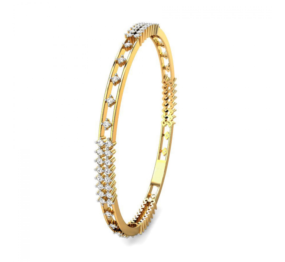 Eduarda Horizon Gold Bangles