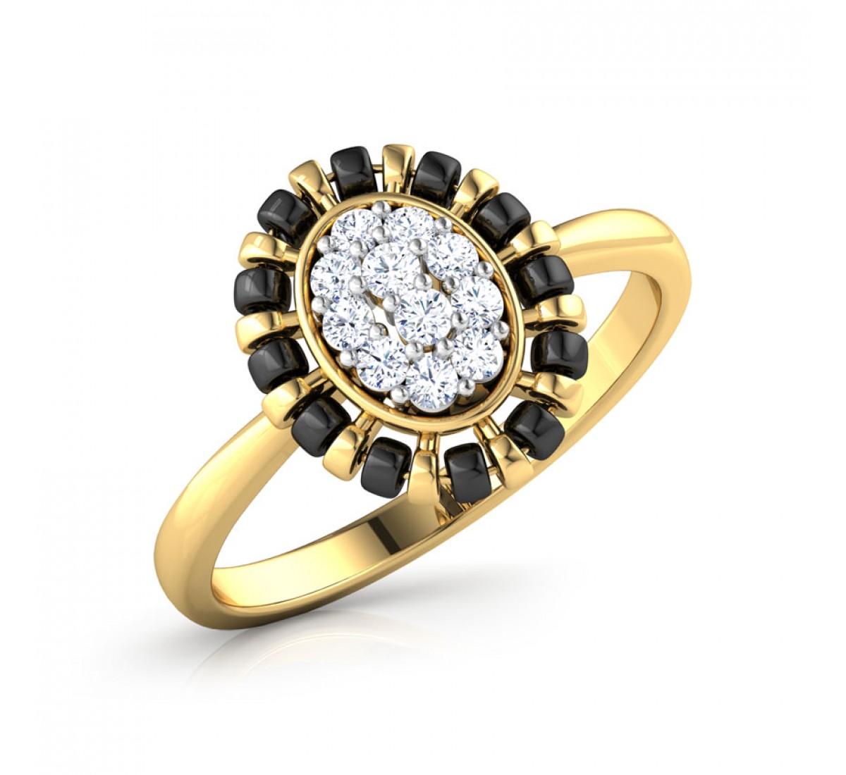 Sacred Mangalsutra Diamond Ring