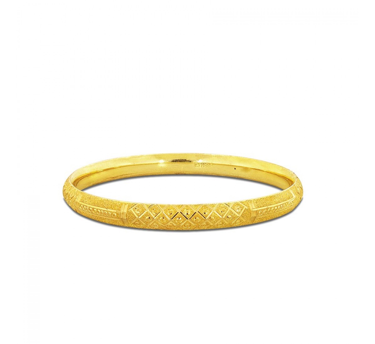 Radiant Livia Charm Gold Bangles