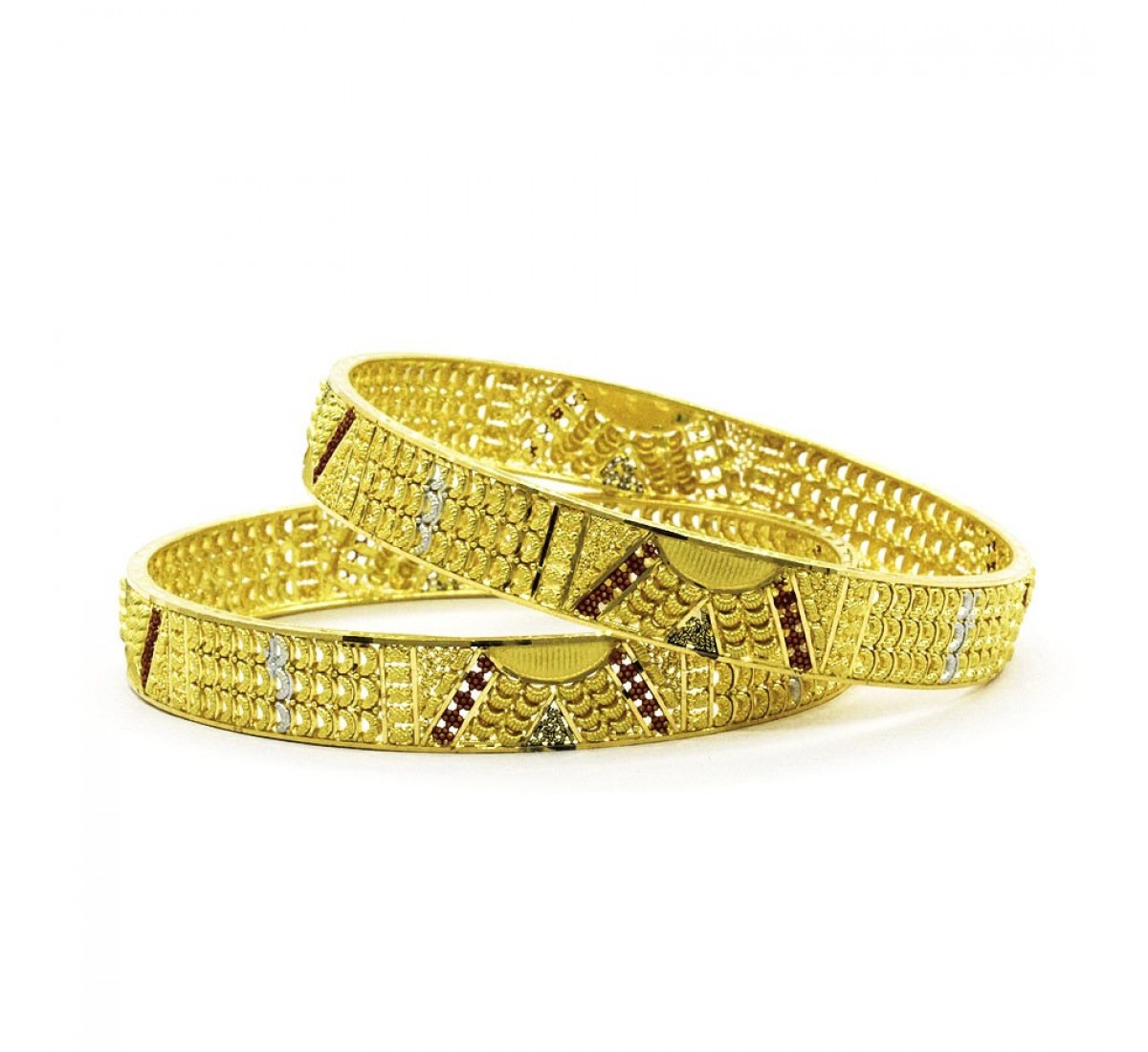 Enthralling Queen Gold Bangles