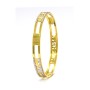 Edgy Hypnotic Gold Bangles