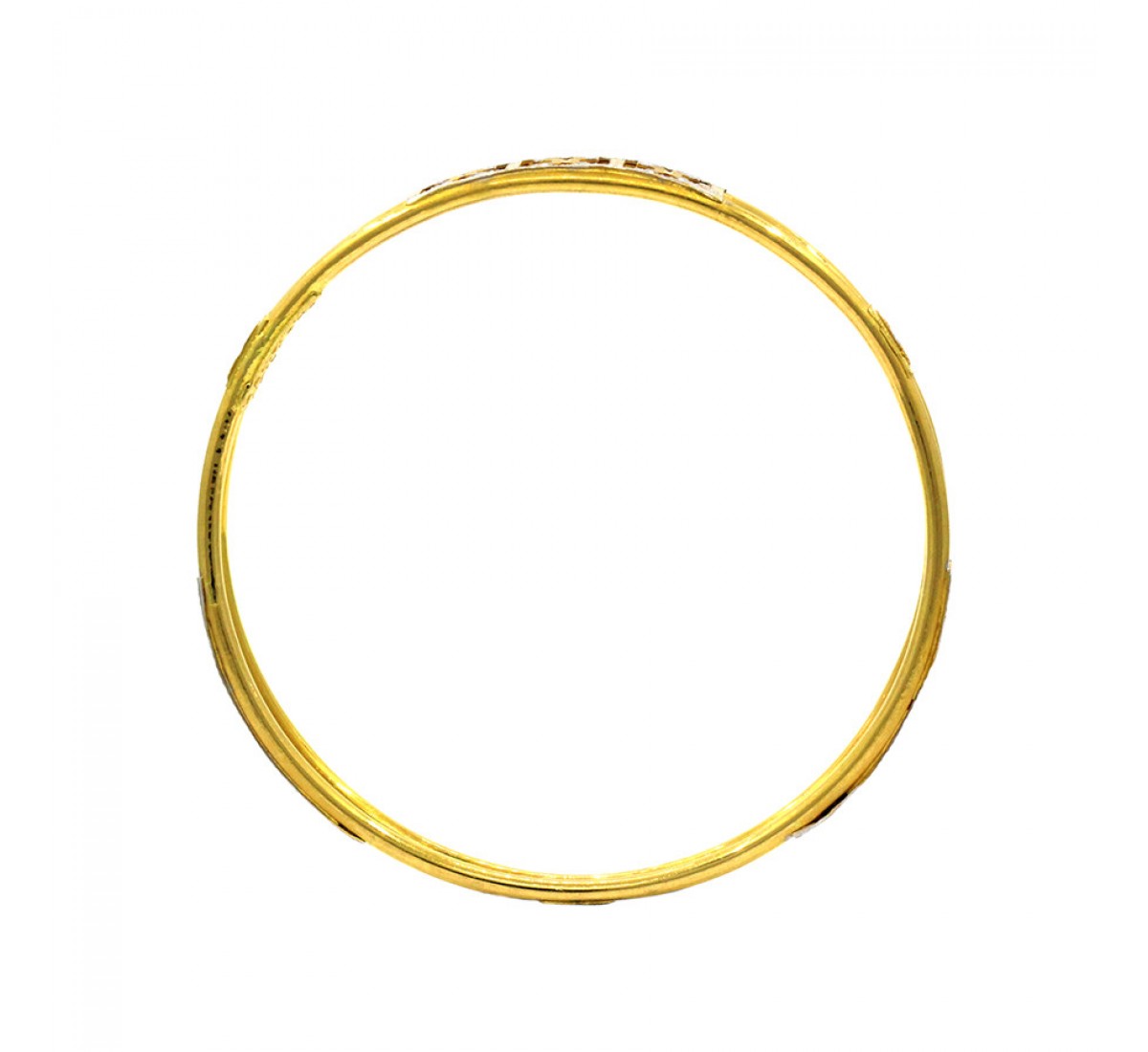 Eshani Cylindrical Gold Bangles