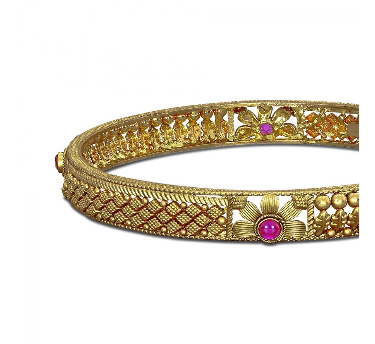 Exquisite Jowaki Gold Bangles