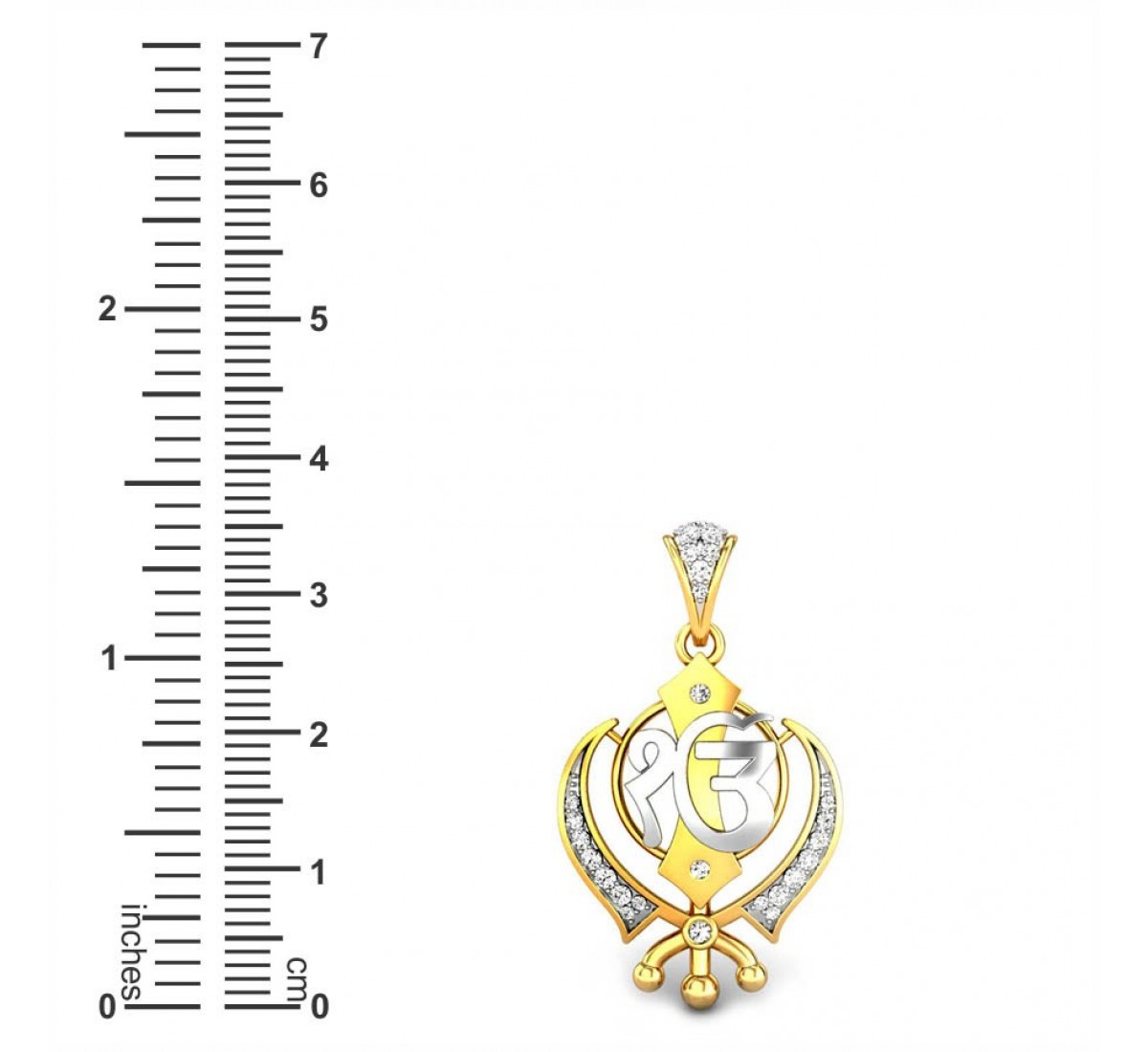 Diamond Khalsa Insignia Pendant