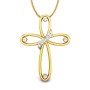 Diamond Serenity Cross Pendant