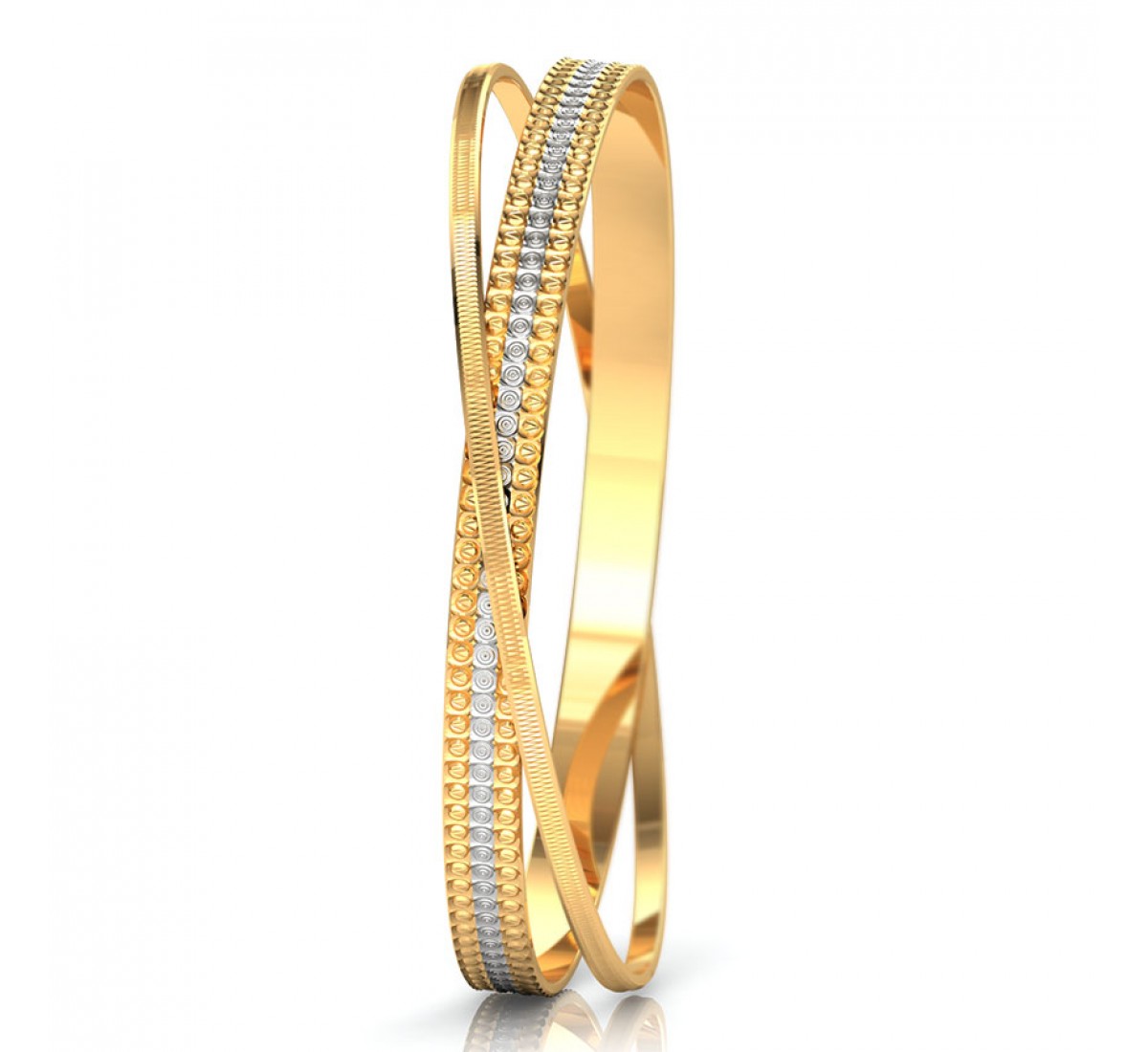 Striking Gold Bangles