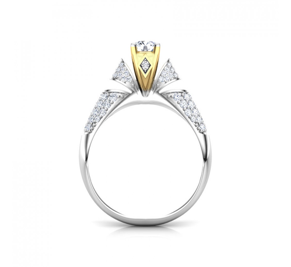 Nishk Lyra Solitaire Diamond Ring