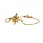 Seam Crossover Gold Bracelet