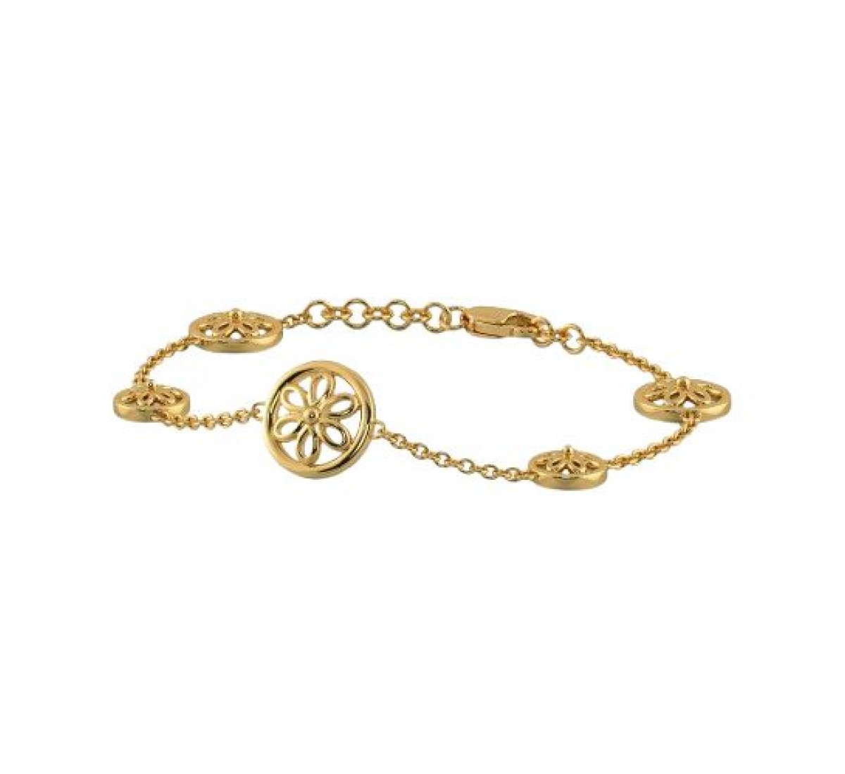 Elvia Crafted Gold Bracelet