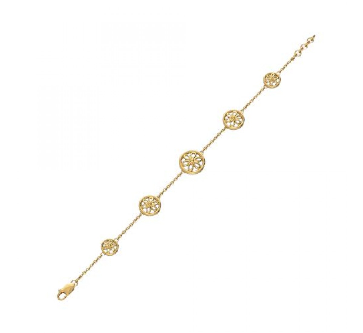 Elvia Crafted Gold Bracelet