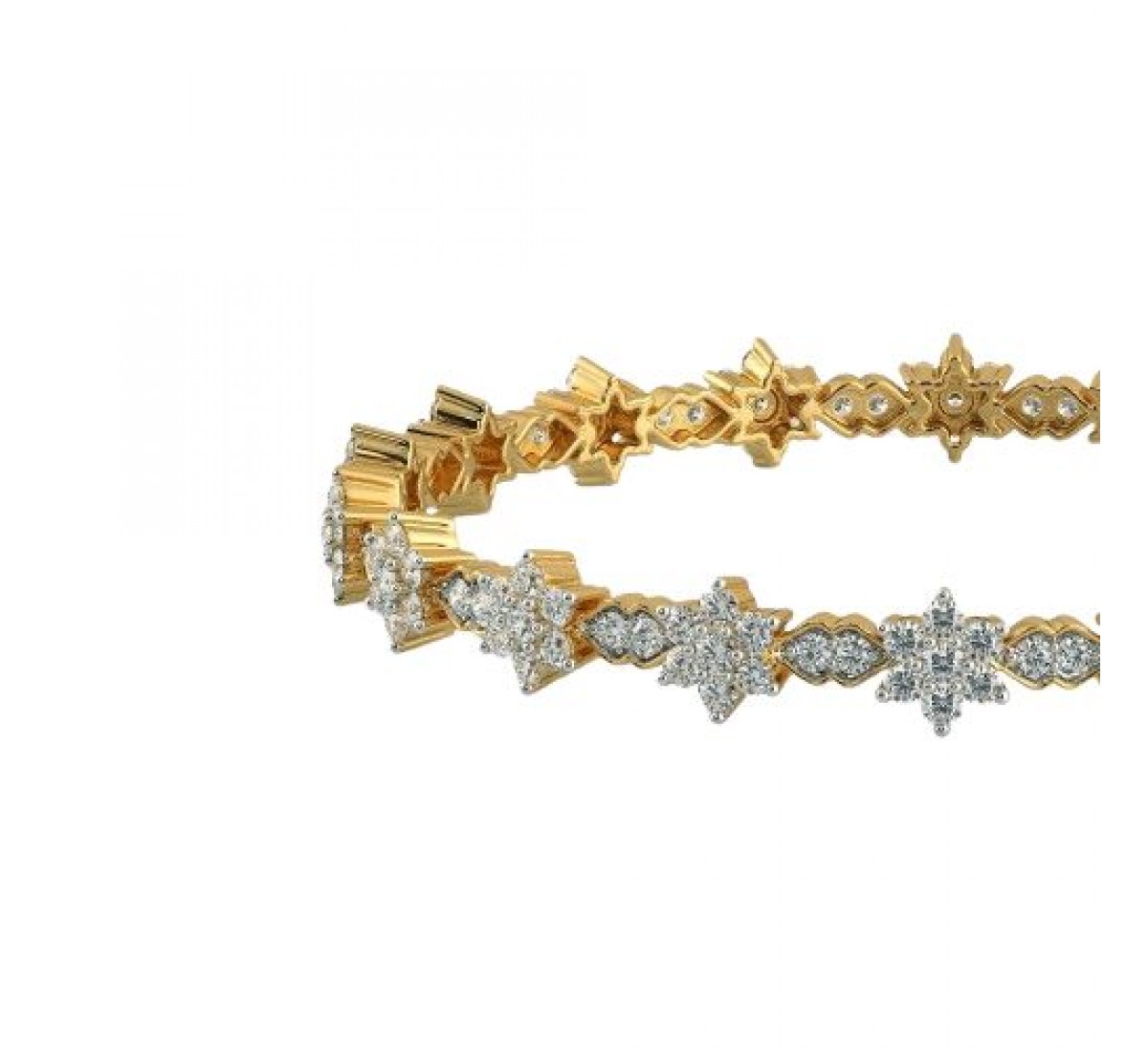 Alina Cutwork Diamond Bangles