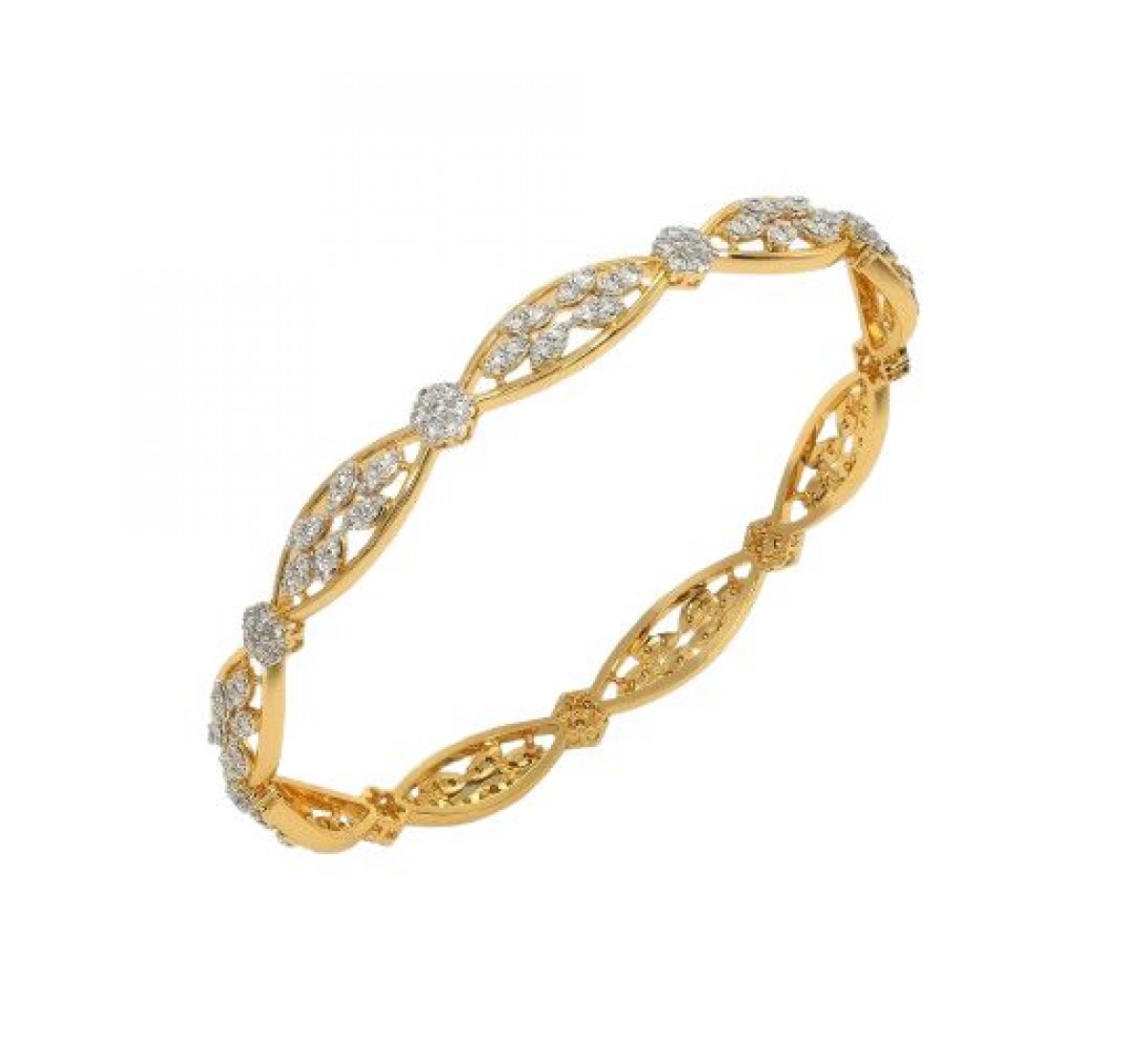 Striking Elegance Diamond Bangles