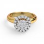 Becca Floral Solitaire Diamond Ring