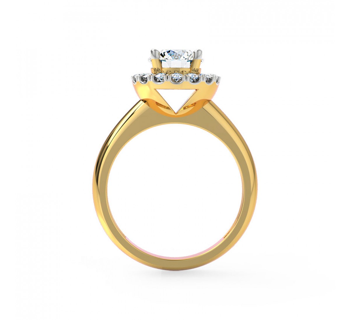 Becca Floral Solitaire Diamond Ring