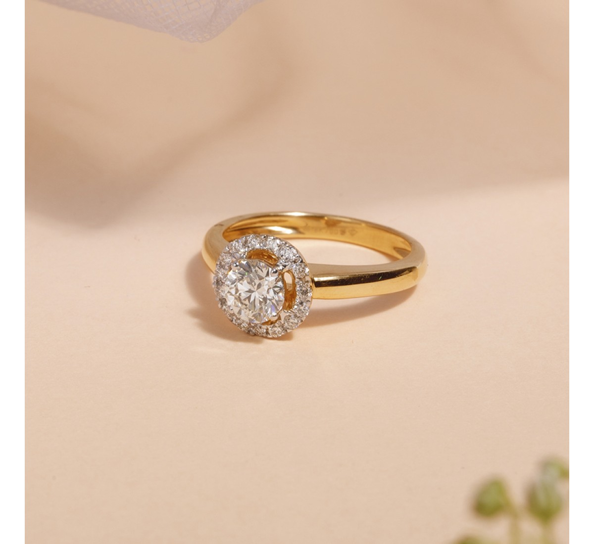 Becca Floral Solitaire Diamond Ring