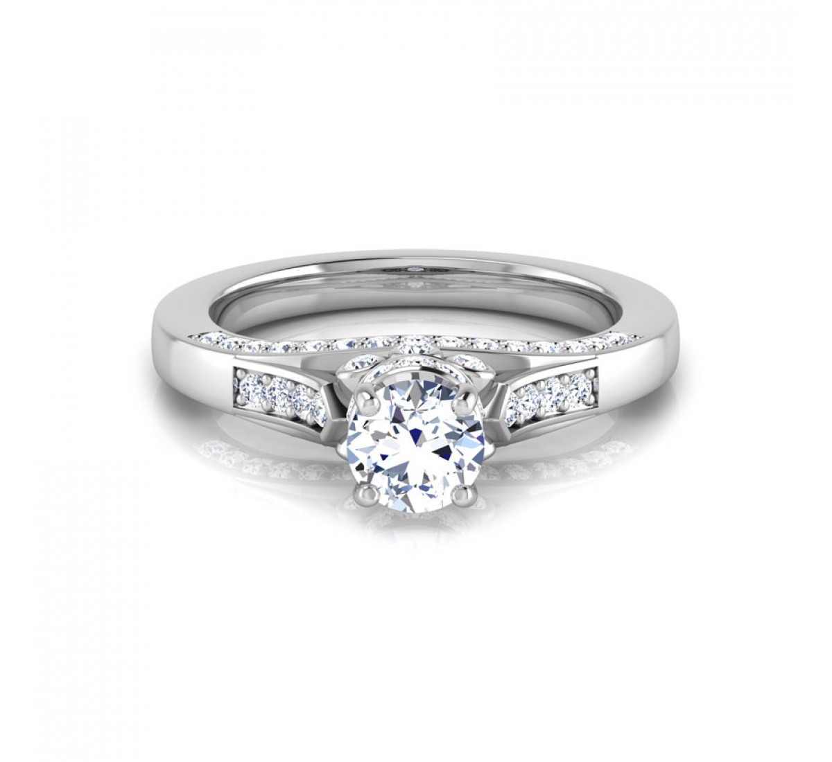 Aninata Elegant Solitaire Diamond Ring