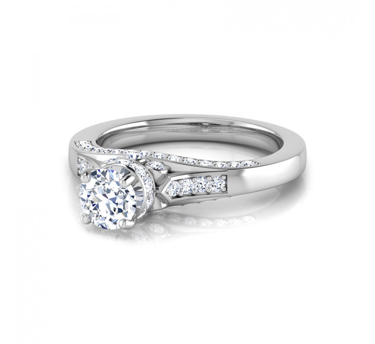 Aninata Elegant Solitaire Diamond Ring