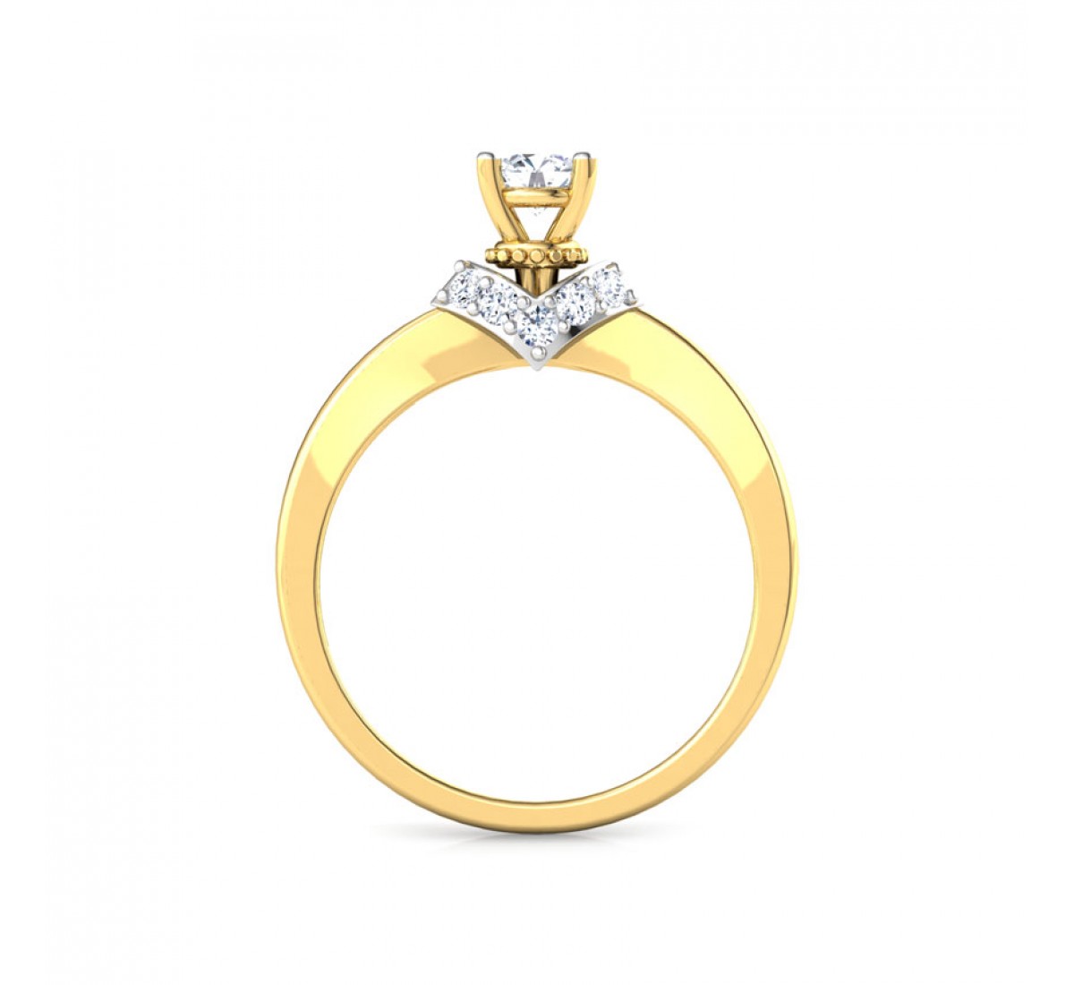 Altoa Baguette Solitaire Diamond Ring