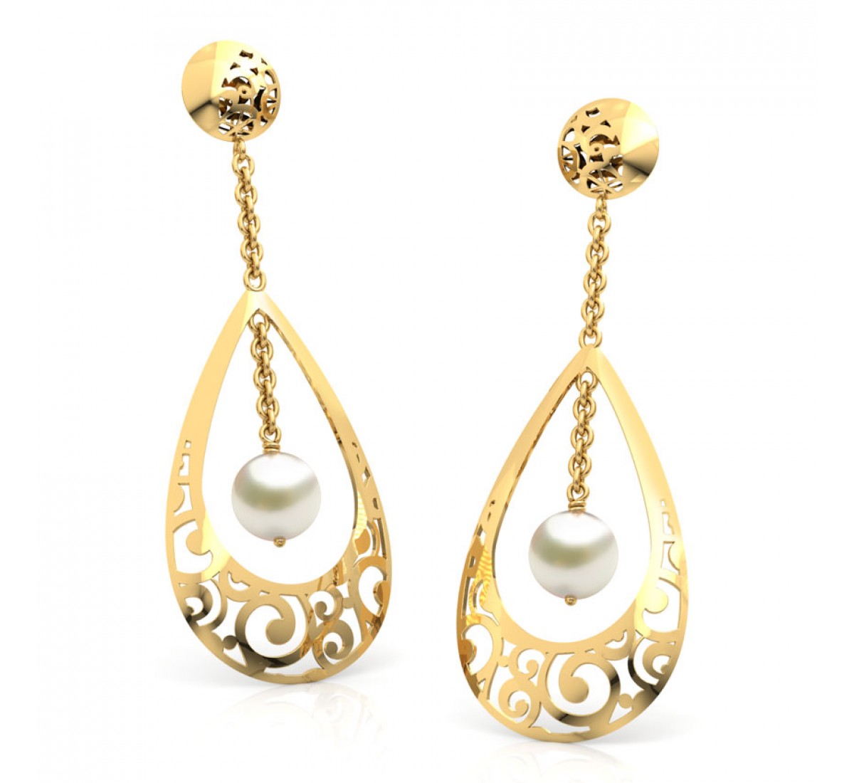 Arva Ignis Gold Earrings