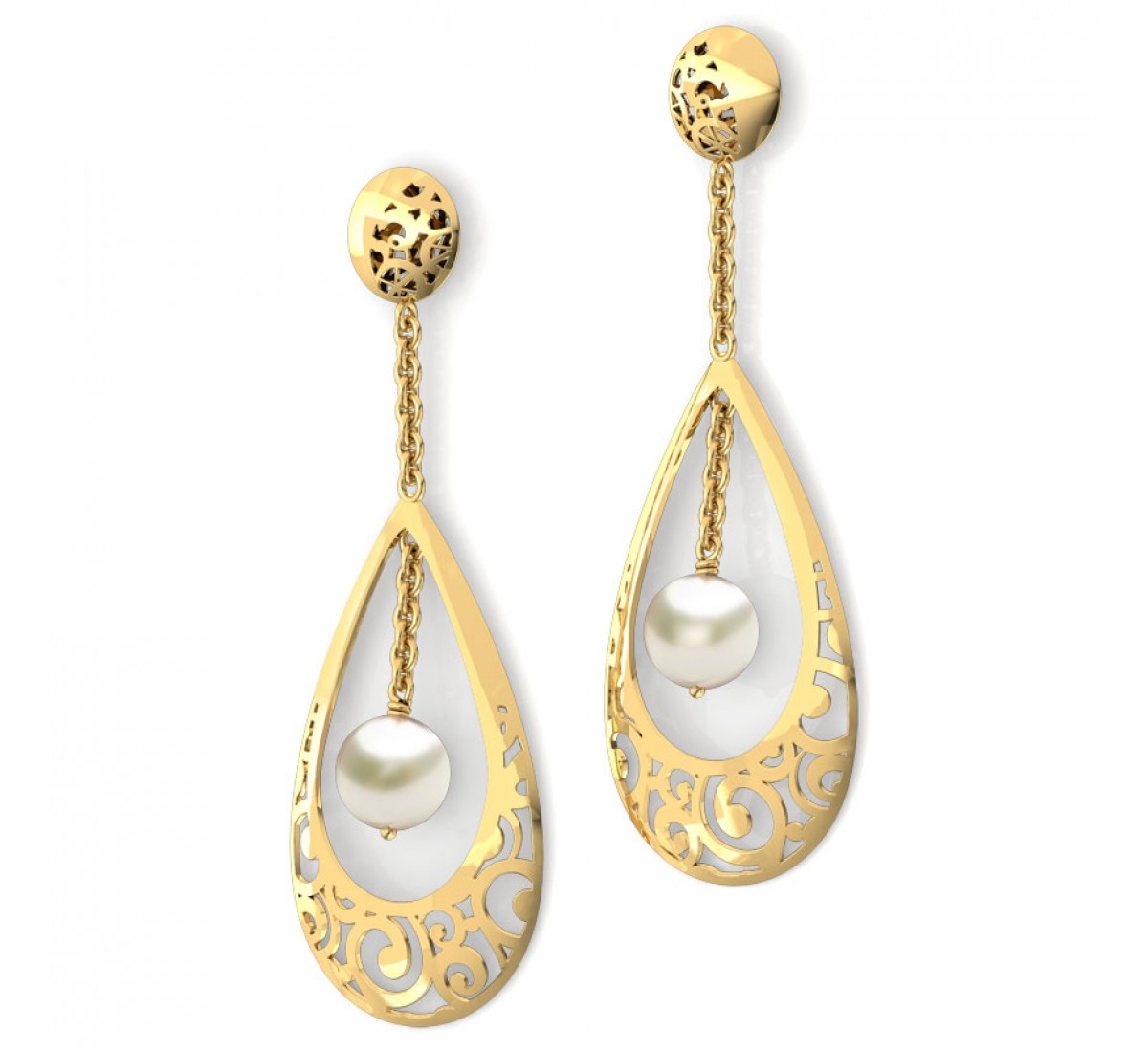 Arva Ignis Gold Earrings