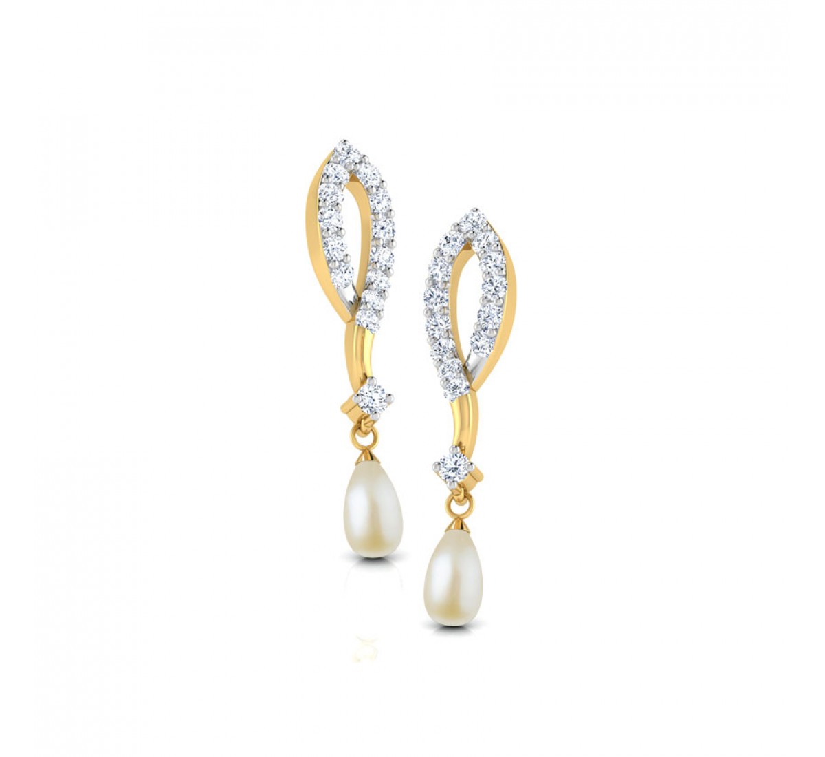 Carnival Pearl Diamond Earrings