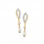 Carnival Pearl Diamond Earrings