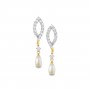 Carnival Pearl Diamond Earrings