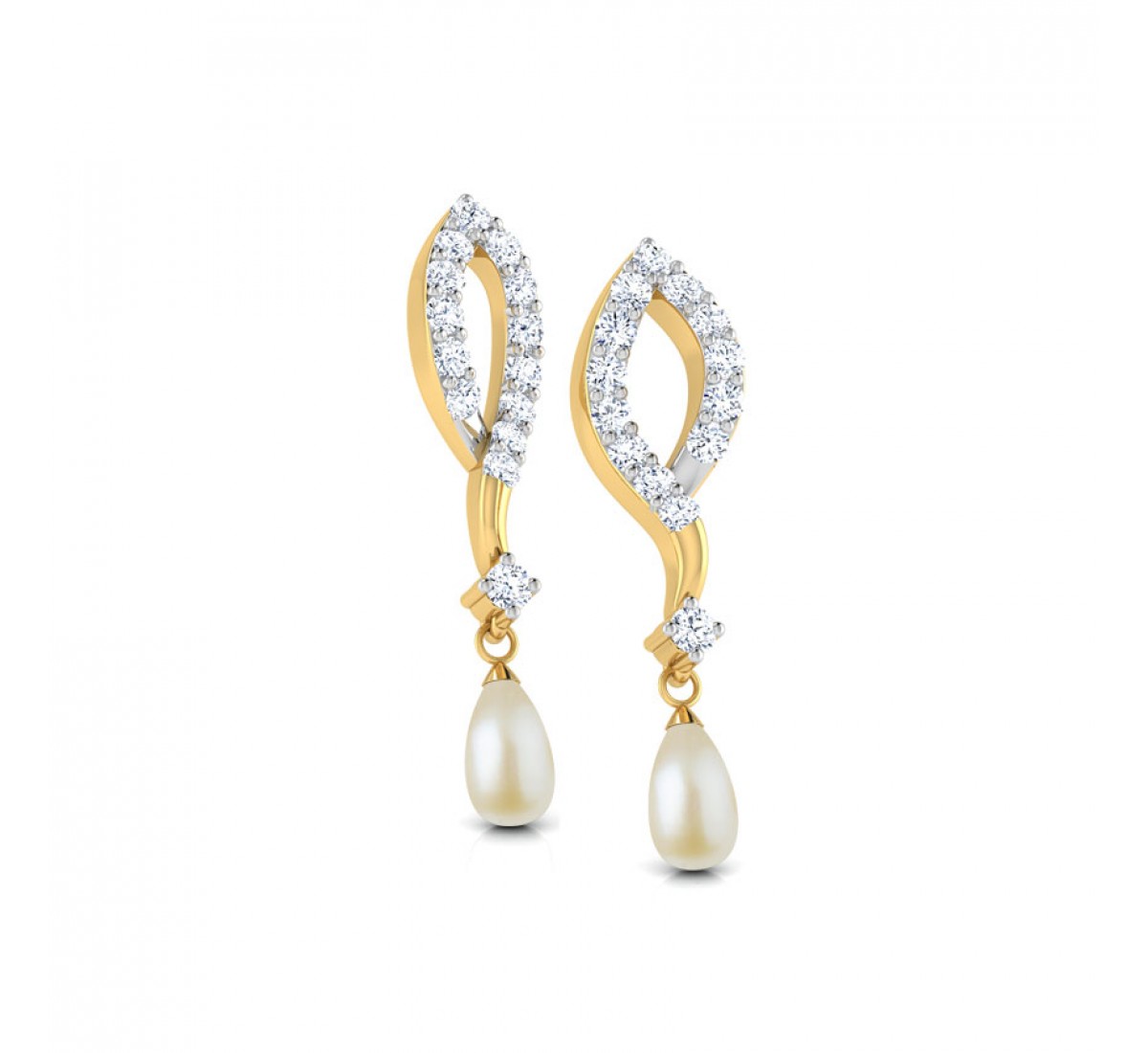 Carnival Pearl Diamond Earrings