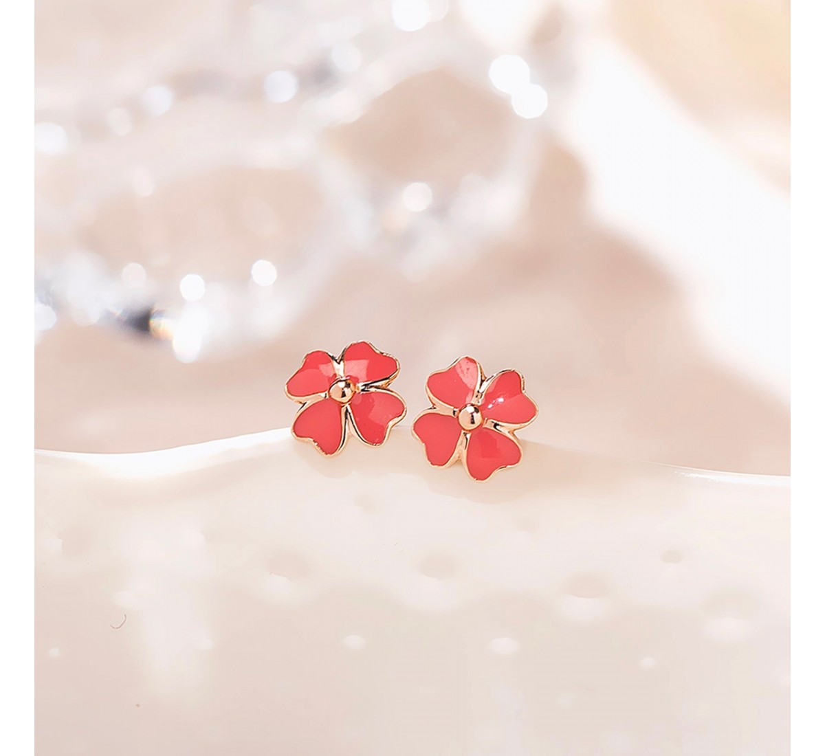 Floret Kids Gold Earrings