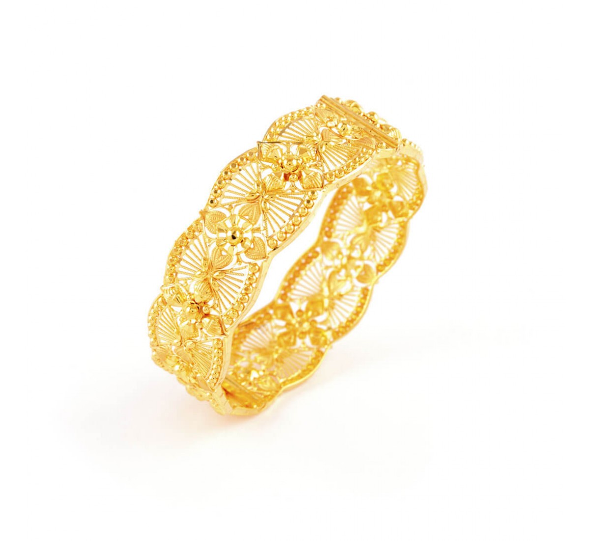 Evania Gold Chur Bangle