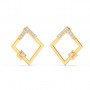 Gold Square Earrings