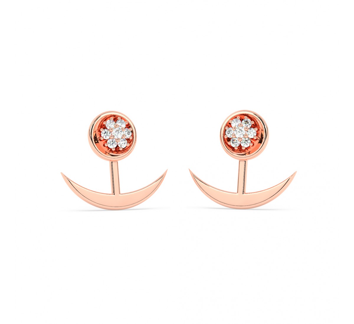 Rose Gold Ancor Earrings