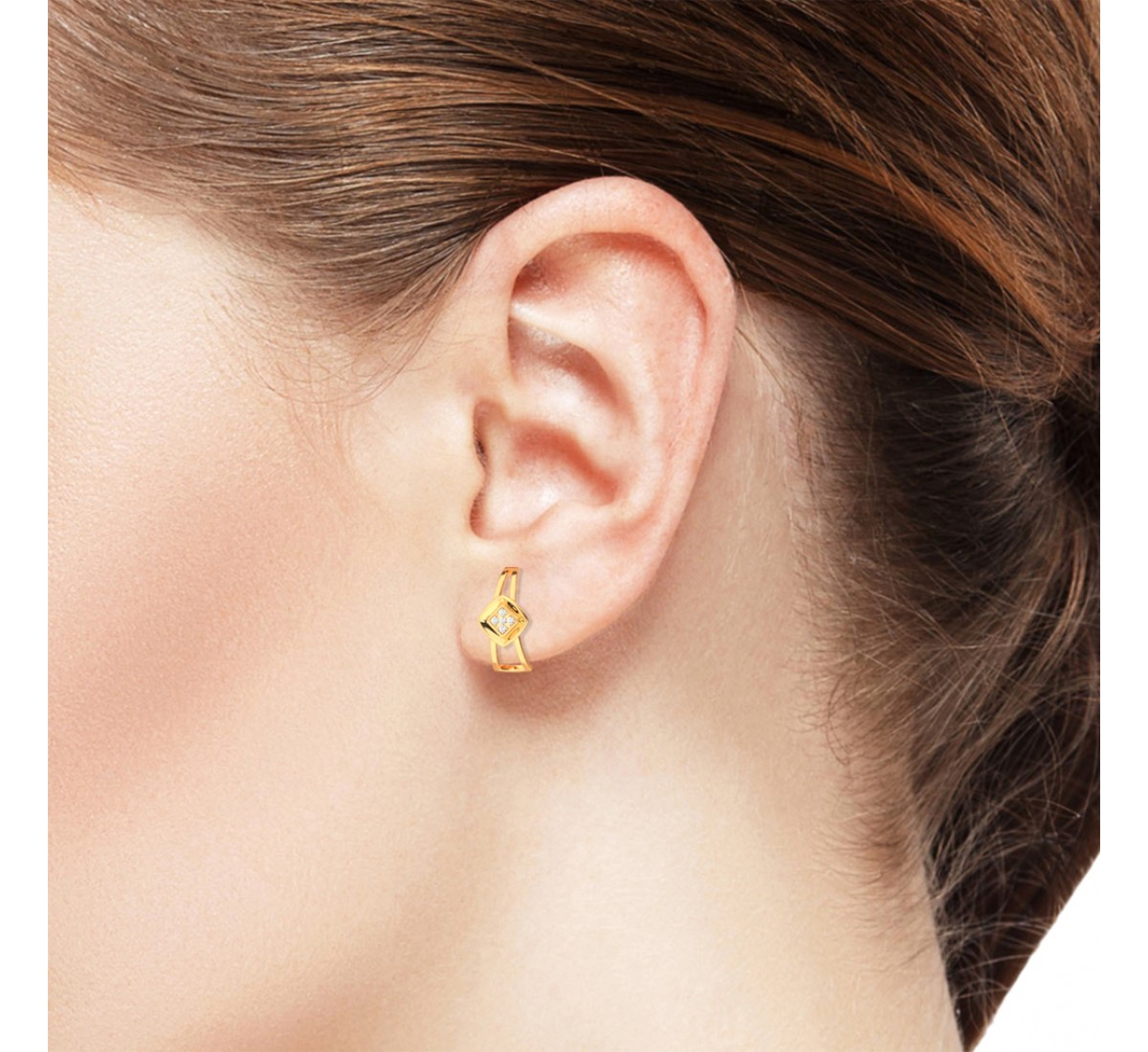 Gold Half Hoop Earrings