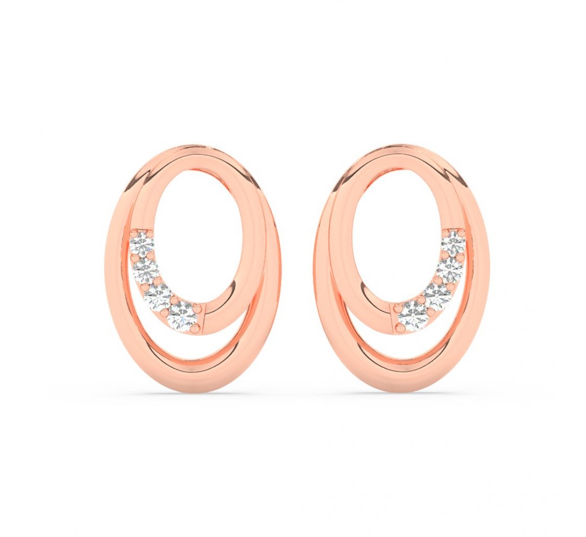 Rose Gold Nova Earrings