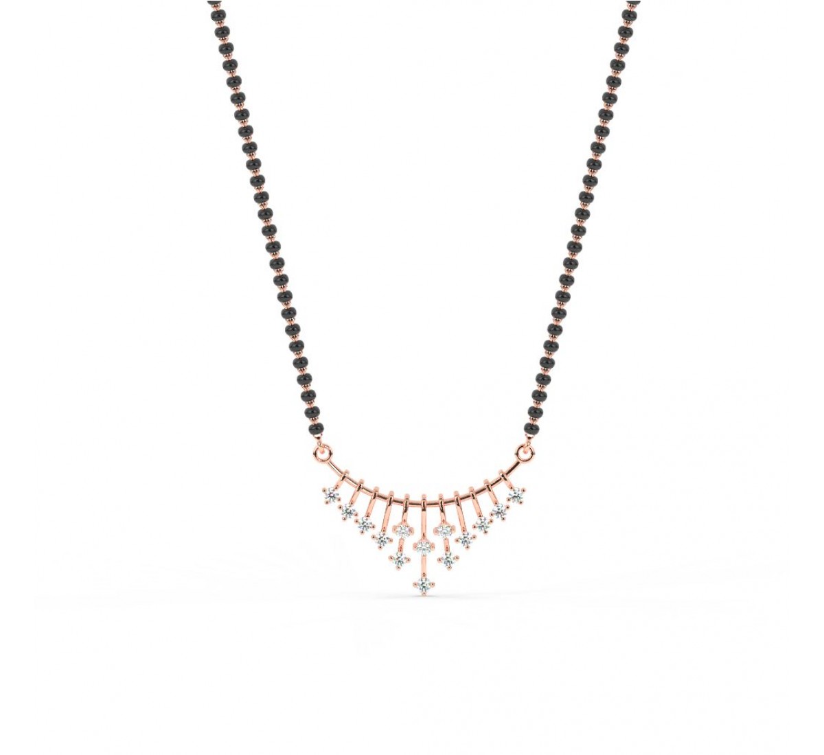 Rose Gold Chimes Mangalsutra