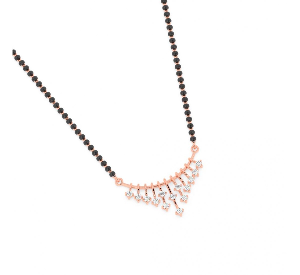 Rose Gold Chimes Mangalsutra