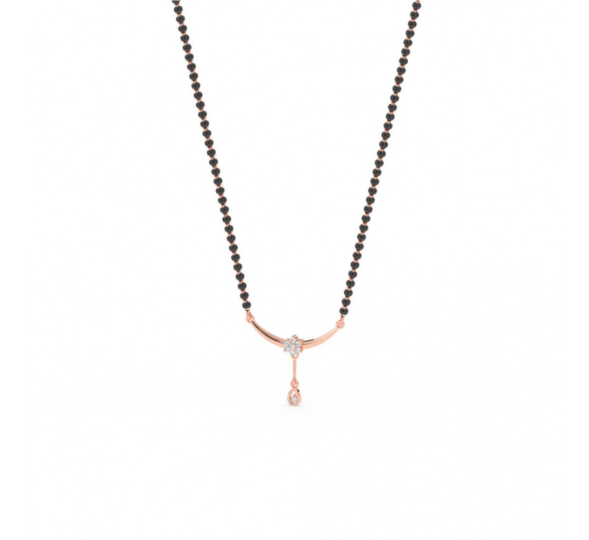 Rose Gold Curve Love Mangalsutra