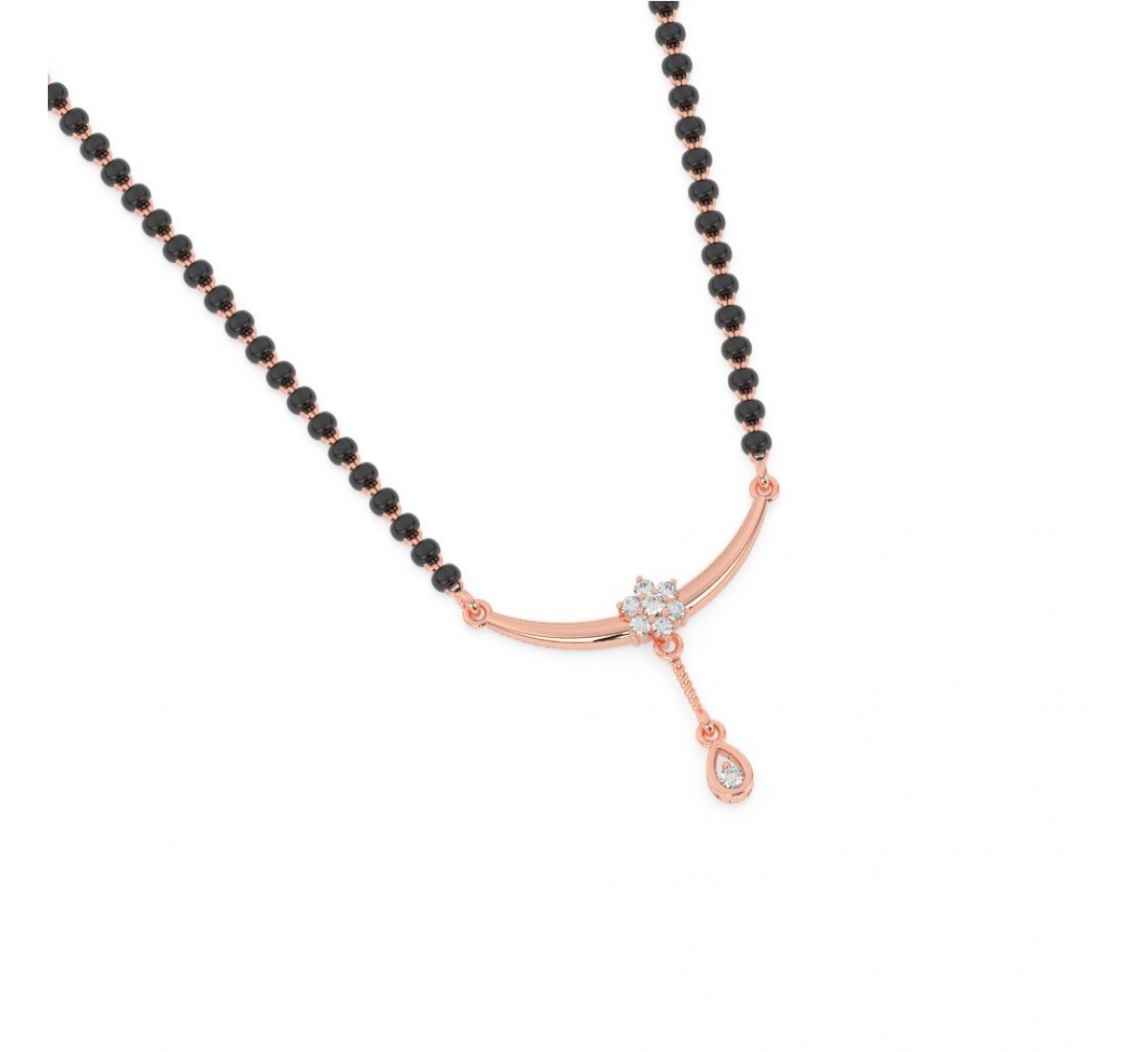 Rose Gold Curve Love Mangalsutra