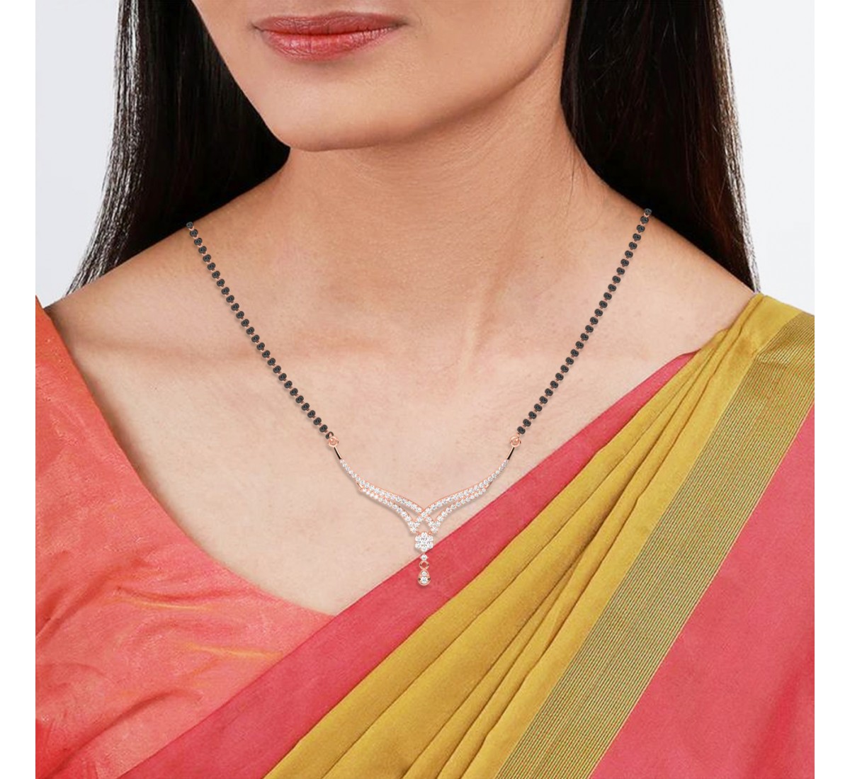 Rose Gold Layered Stunning Mangalsutra