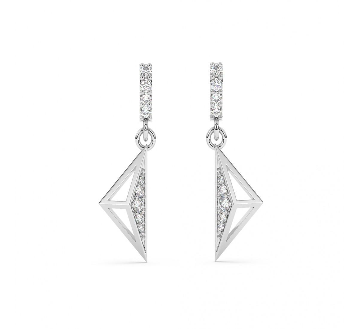 Silver Akira Drop Earrings