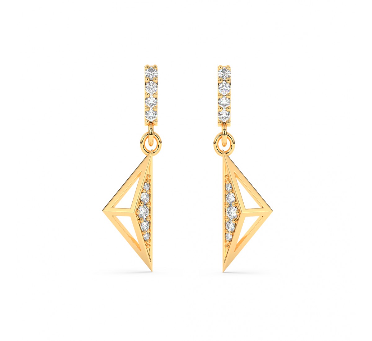 Gold Akira Drop Earrings