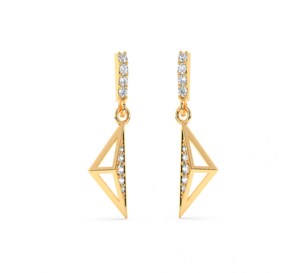 Gold Akira Drop Earrings