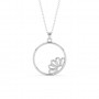 Silver Floral Bloom Pendent