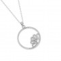 Silver Floral Bloom Pendent