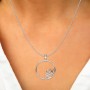 Silver Floral Bloom Pendent