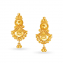 Acorn Fancy Drop Gold Earrings