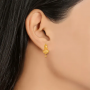 Acorn Fancy Drop Gold Earrings