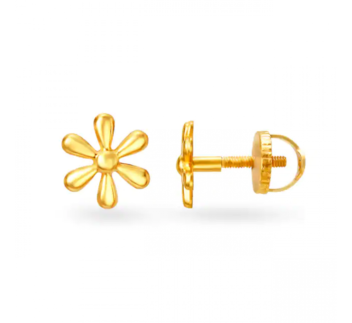 Floral Petite Gold Stud