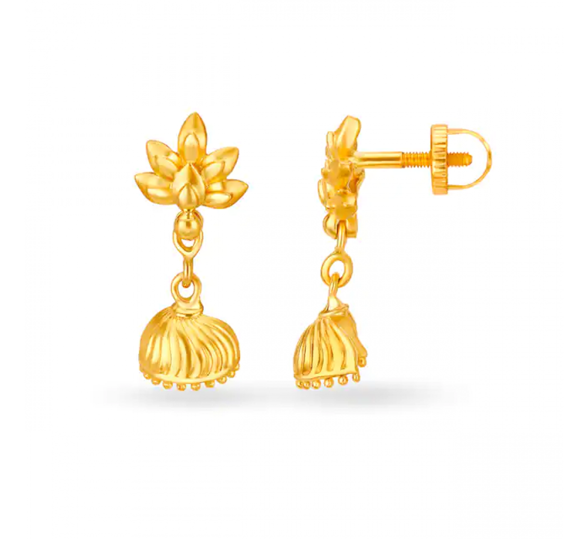 Divine Gold Textured Earrings