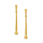 Abstract Drop Gold Earrings